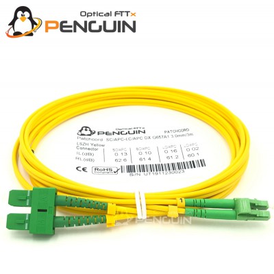 SC/APC-LC/APC DX PATCH CORD G.657A1 3.0mm-LSZH 3M