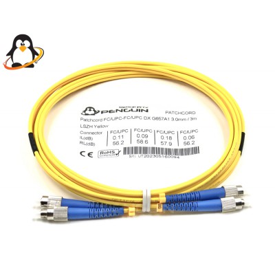 Patch Cord FC/UPC Duplex Single-mode 3 เมตร