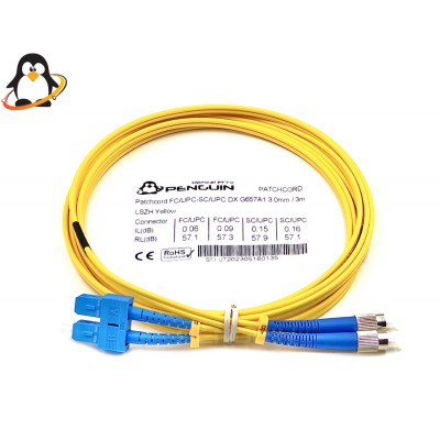 Patch Cord FC/UPC - SC/UPC Duplex 3 เมตร