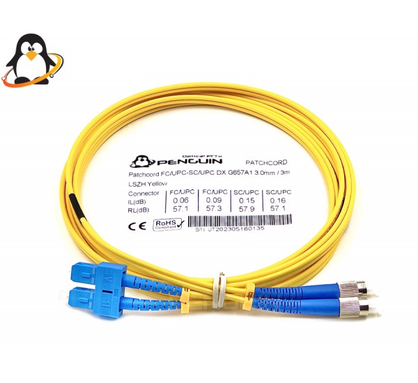 Patch Cord FC/UPC - SC/UPC Duplex 3 เมตร