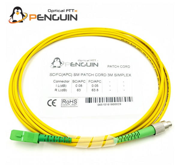 F.O Patch Cord SC/APC-FC/APC ยาว 3 เมตร