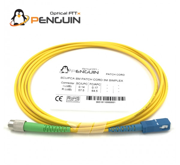 F.O Patch Cord FC/APC-SC/UPC ยาว 3 เมตร