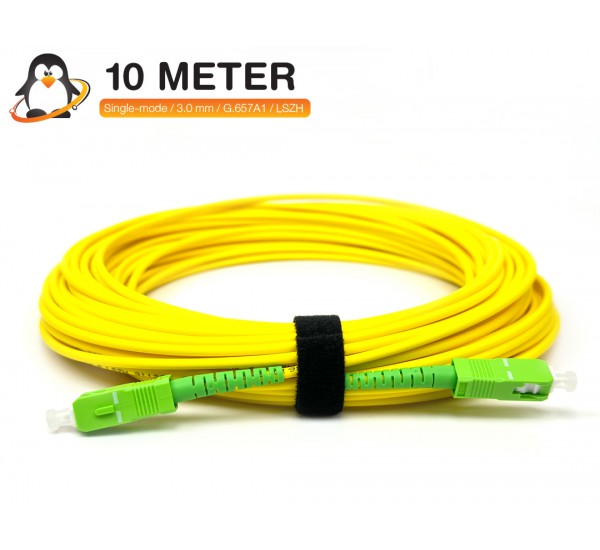 สายไฟเบอร์ออปติก Patch Cord SC/APC ยาว 10 เมตร