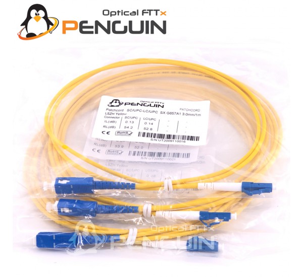 F.O Patch Cord  SC/UPC-LC/UPC (เลือกความยาว)