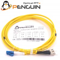 LC/UPC to ST/UPC Patch Cord SM 9/125, Duplex 3.0 mm - LSZH 3 เมตร