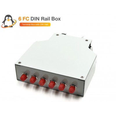 DIN Rail Terminal Box 6 FC (กล่องโลหะ) ยีดรางปีกนก