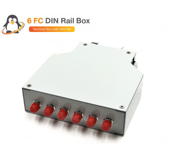 DIN Rail Terminal Box 6 FC (กล่องโลหะ) ยีดรางปีกนก