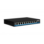 Ai PoE Switch 8 Port 10/100M + 2 Uplink (PoEDog) 120W Hasivo รุ่น S1100P-8F-2F-Ai