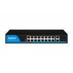 Passive PoE Switch 24V (Hybrid) 16 Port + 1 GE Uplink + 1 GE (COMBO) 300W