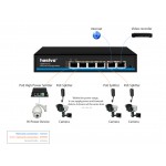 10/100 PoE Switch 4 Port + 2 Uplink (Ai, PoEDog) Hasivo รุ่น S600P-4F-2F-Ai