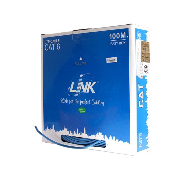 CAT6 UTP Cable (100m/Box) LINK (US-9106A-1)