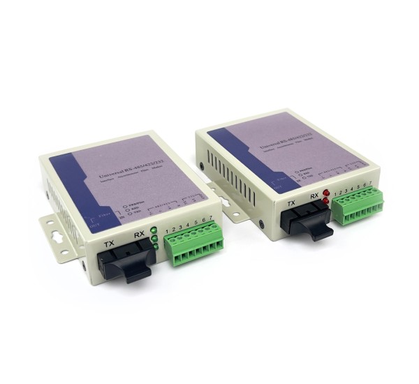 (3-in-1) RS485/422/232 To Dual Fiber SC Converter 20KM