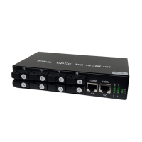 Gigabit Fiber Converter 8 Port + 2 LAN | Built-in 4A+4B | SC Single Mode | 3 km