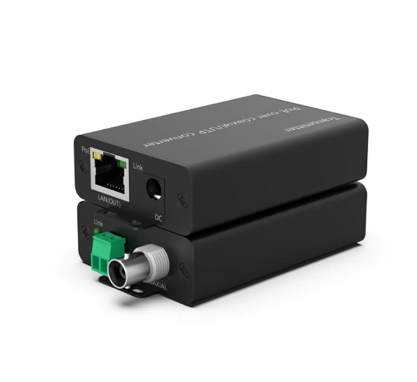 อุปกรณ์ขยายสัญญาณเครือข่าย POE ผ่านสาย Coaxial (500 เมตร)