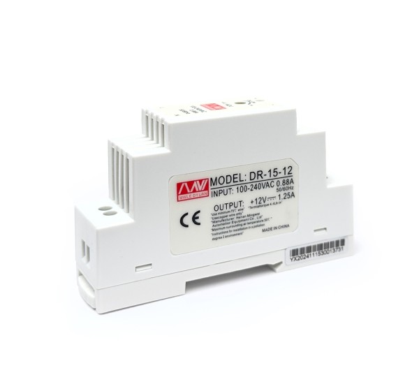 Switching Power Supply 12V (15W) แบบติดราง รุ่น DR-15-12