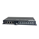 PCM Voice 8CH + 4-Port Gigabit Ethernet Over Fiber (SC)