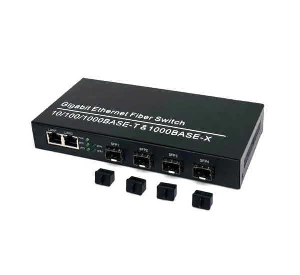 Gigabit SFP Switch 4 Port + 2 GE Uplink (10/100/1000M)