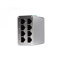 สวิตช์อุตสาหกรรม Gigabit 8 พอร์ต 10/100/1000 Mbps ติดราง DIN รองรับไฟ DC9-57V