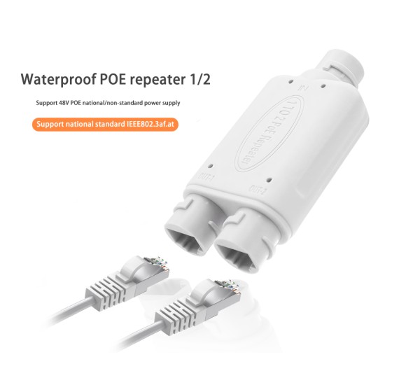 Waterproof PoE Repeater 1 ออก 2 | 2-Port | IEEE802.3af/at