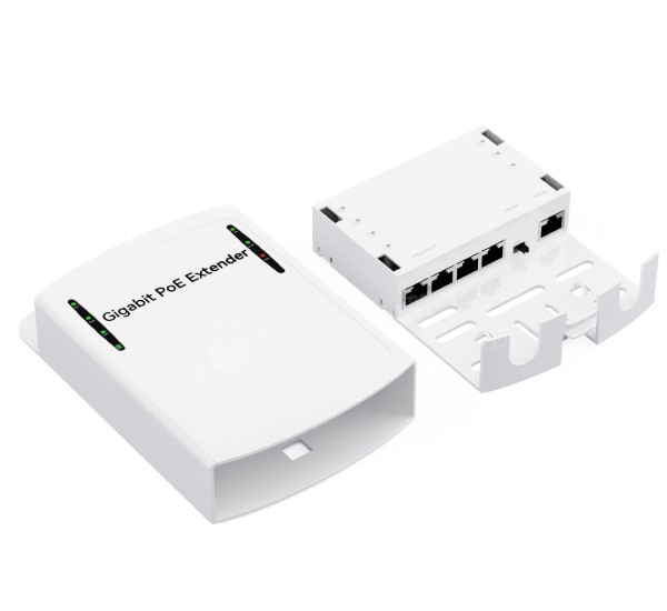 Gigabit Outdoor PoE Extender 1 ออก 4 (กันน้ำ)