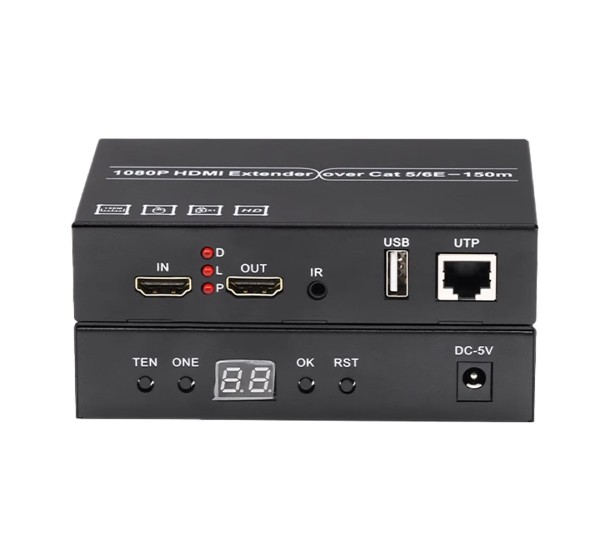  HDMI USB Network Exterder 1080P ปรับช่อง รับ-ส่ง ได้