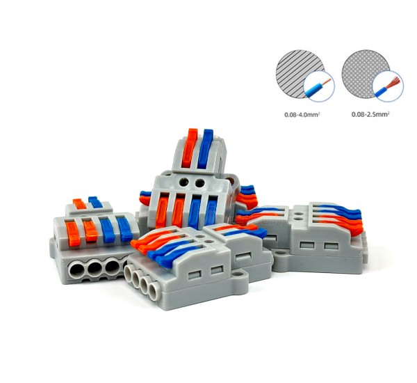 ขั้วต่อสายไฟด่วน KV426 แบบคันโยก 6 ช่อง