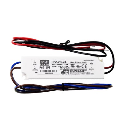 Mean Well LPV-20-24 Switching Power Supply 24V 0.84A 20W IP67