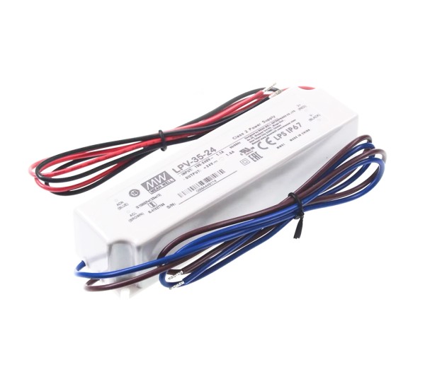 Mean Well LPV-35-24 Power Supply 24V 1.5A 36W IP67