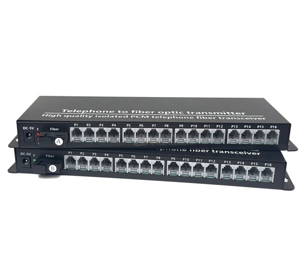 16P Telephone Optical (PCM) To Fiber Optic (Desktop)