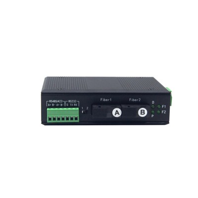 Industrial RS485/422/232 Fiber Optic Modem วงแหวน Self-Healing