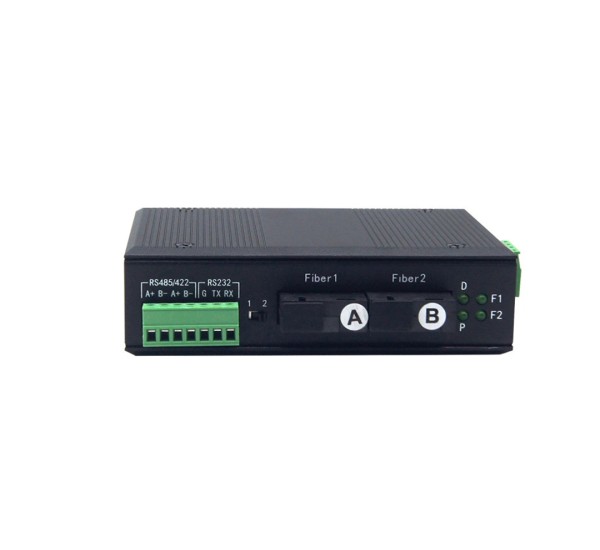 Industrial RS485/422/232 Fiber Optic Modem วงแหวน Self-Healing