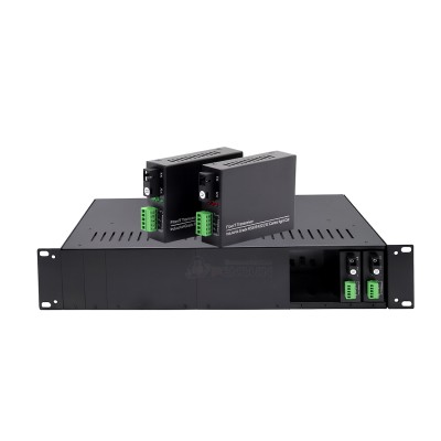 RS485 Fiber Optic Converter SC Single-mode WDM 20km (รองรับ Rack Mount)