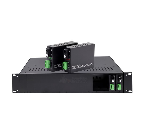 RS485 Fiber Optic Converter SC Single-mode WDM 20km (รองรับ Rack Mount)