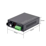 RS485 Fiber Optic Converter SC Single-mode WDM 20km (รองรับ Rack Mount)
