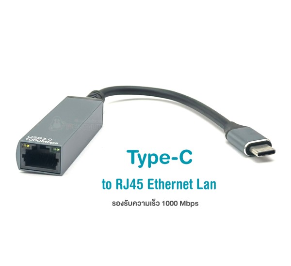 USB Type-C to 10/100/1000 Mbps RJ45 Network Adapter