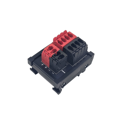กล่องแยกไฟ DC 4 ช่อง รุ่น WS-PB-BT204DC แบบเสียบตรง (DIN Rail)
