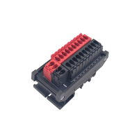 กล่องแยกไฟ DC 10 ช่อง รุ่น WS-PB-BT210DC แบบเสียบตรง (DIN Rail)