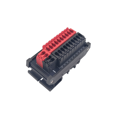 กล่องแยกไฟ DC 10 ช่อง รุ่น WS-PB-BT210DC แบบเสียบตรง (DIN Rail)