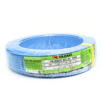 สายไฟ YAZAKI THW 1x6 สีฟ้าอ่อน ยาว 100 เมตร