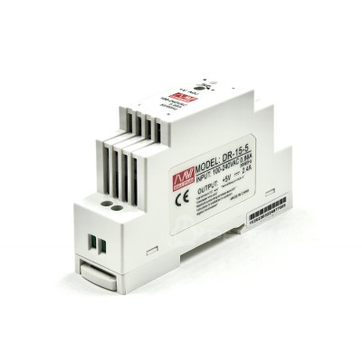  DR-15-5  Rail Type Switching Power Supply 5V (2.4A) 12W