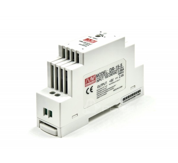  DR-15-5  Rail Type Switching Power Supply 5V (2.4A) 12W