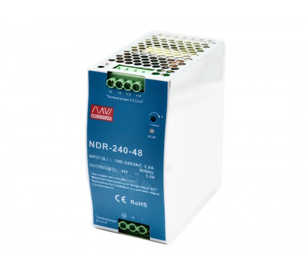 NDR-240-48 Rail Type Switching Power Supply 48V (5A) 240W