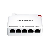 PoE Extender เข้า 1 ออก 4 (ยึดรางปีกนก) รุ่น DG104B PoE Extender เข้า 1 ออก 4 (ยึดรางปีกนก) รุ่น DG104B