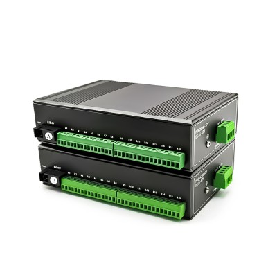 Industrial Dry Contact Fiber Converter 16 ช่อง แบบทางเดียว