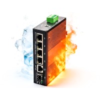 Industrial Gigabit PoE Switch 4+1+1 SFP Ethernet Switch Industrial Gigabit PoE Switch 4+1+1 SFP Ethernet Switch
