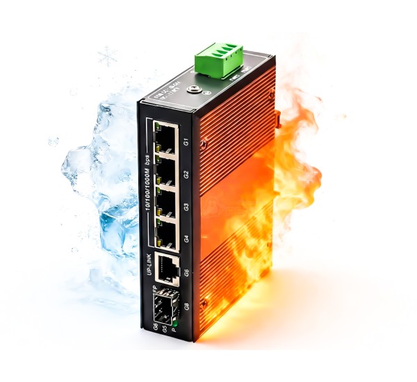 Industrial Gigabit PoE Switch 4+1+1 SFP Ethernet Switch