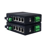 (2-in-one) Industrial Fiber Media Converter 4 Port 100M + RS485 (2-in-one) Industrial Fiber Media Converter 4 Port 100M + RS485