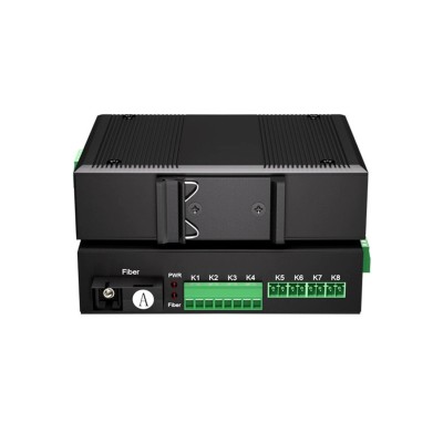 อุปกรณ์แปลงสัญญาณไฟเบอร์ออฟติก 4 ช่อง Dry Contact แบบทางเดียว