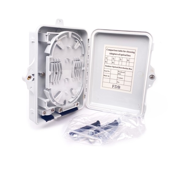 กล่องกระจายไฟเบอร์ออปติก 6 ช่อง (Fiber Distribution Box)