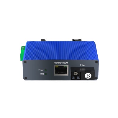 Mini Gigabit Industrial Media Converter B (Tx1550/Rx1310) SC Single Mode 20KM